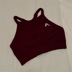 Rosewood Medium Support High-Neck Sports Bra | Oner Active